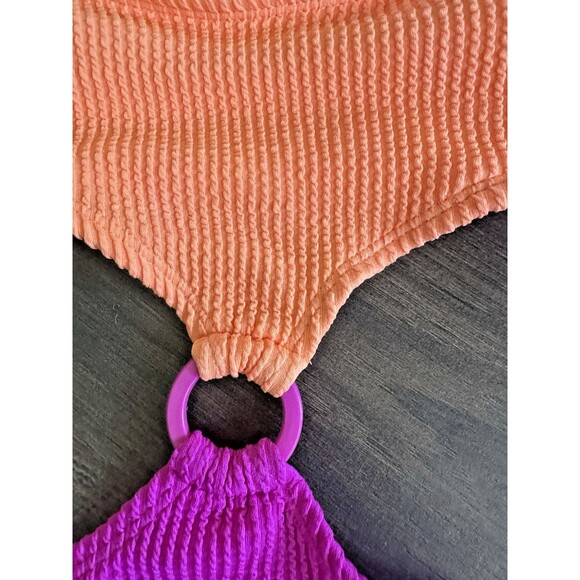 Salt + Cove Women Juniors' Color blocked One-Piece Monokini Swimsuit XL - Picture 5 of 10